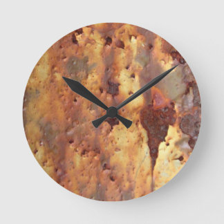 Rusty Metal Ronde Klok
