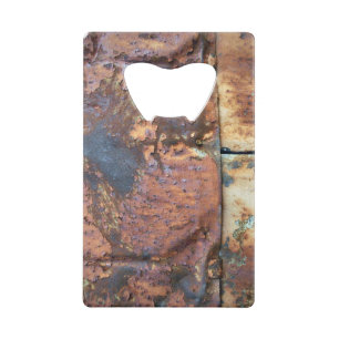 Rusty Metal Siding Old Industrial Building Detail Kredietkaart Flessenopener