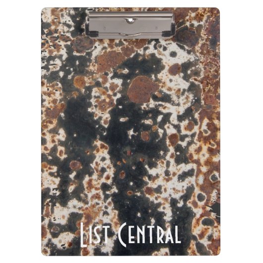 Rusty Metal Steampunk Background Sjabloon Klembord (Voorkant)