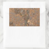 Rusty Metal Texture Rechthoekige Sticker (Tas)