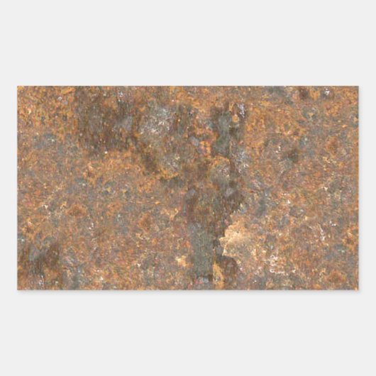 Rusty Metal Texture Rechthoekige Sticker (Voorkant)