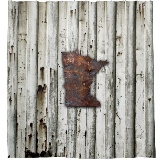 Rusty Minnesota Shape Douchegordijn (Voorkant)