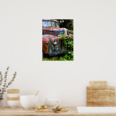 Rusty Old Antique Truck Poster (Cuisine)
