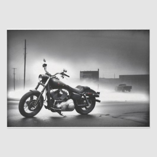 Rusty old bike v5 post-apocallyptic Tissue paper Tissuepapier (Voorkant)