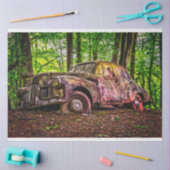 Rusty Old Car  20x30-decoupage Tissuepapier (Craft)