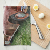 Rusty Old Classic Car  Automobile Theedoek (Quarter Fold)