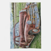 Rusty Old Classic Car  Automobile Theedoek (Verticaal)