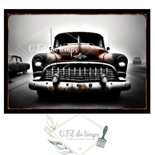 Rusty old, want no2 post-apocallyptic Tissue paper Tissuepapier