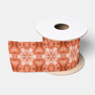 Rusty Oranje Abstract Star Pattern Lint