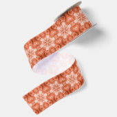 Rusty Oranje Abstract Star Pattern Lint (Achterkant)