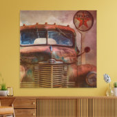 Rusty oude Antiek auto Canvas Afdruk (Insitu (Woonkamer))