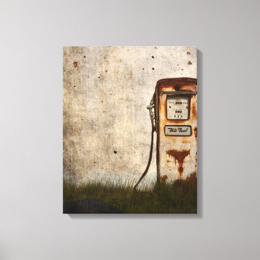 Rusty oude Antiek auto Canvas Afdruk (Voorkant)