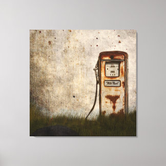 Rusty oude Antiek auto Canvas Afdruk