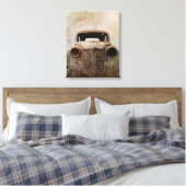 Rusty oude Antiek auto Canvas Afdruk (Insitu (Slaapkamer))