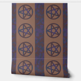 Rusty Pentagram Wallpaper Rand Bruin Behang