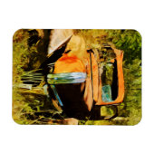 Rusty Pick Up Truck Abstract Magneet (Horizontaal)