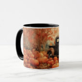 Rusty Pickup en Pompoenen Herfst Mok (Voorkant links)