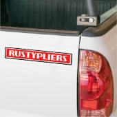 Rusty Pliers Bumpersticker (Op Truck)