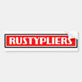 Rusty Pliers Bumpersticker (Voorkant)