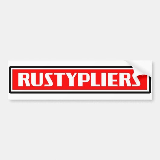 Rusty Pliers Bumpersticker (Voorkant)