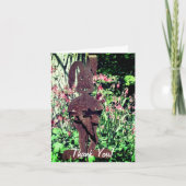 Rusty Rabbit Flower Garden Hartelijk dank Bedankkaart (Voorkant)