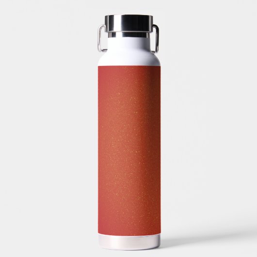 Rusty Red Glitter RVS Fles (Voorkant)