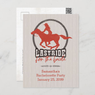 Rusty Red, laatste ride voor de bruid Briefkaart
