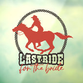 Rusty Red, laatste ride voor de bruid Raamsticker (Vel 3)