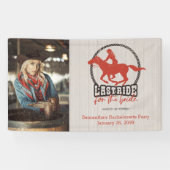 Rusty Red, laatste ride voor de bruid Spandoek (Horizontaal)