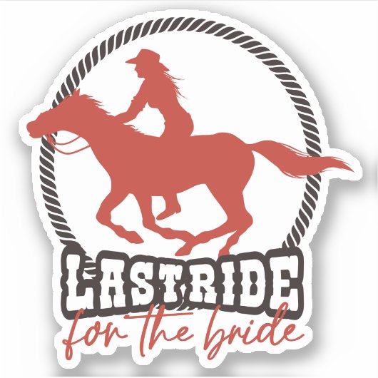 Rusty Red, laatste ride voor de bruid Sticker (Voorkant)
