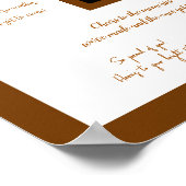 Rusty Red Signatures Memories Autograph Afstuderen Poster (Hoek)