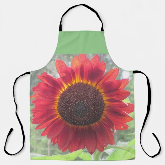 Rusty Red Sunflower Schort (Voorkant)