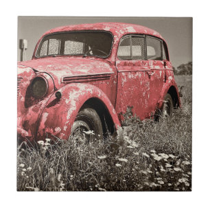  Rusty Red Truck Tegel Tegeltje