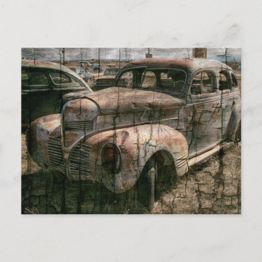 Rusty Retro Car  Briefkaart (Voorkant)