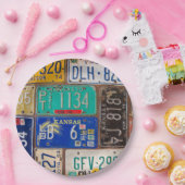 Rusty Retro License Bord Collectie (Feest)