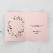 Rusty roos florale adem kaart (Binnen)