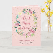 Rusty roos florale adem kaart (Gele Bloem)