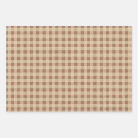 Rusty Roos Gingham Inpakpapier Vel (Voorkant 3)