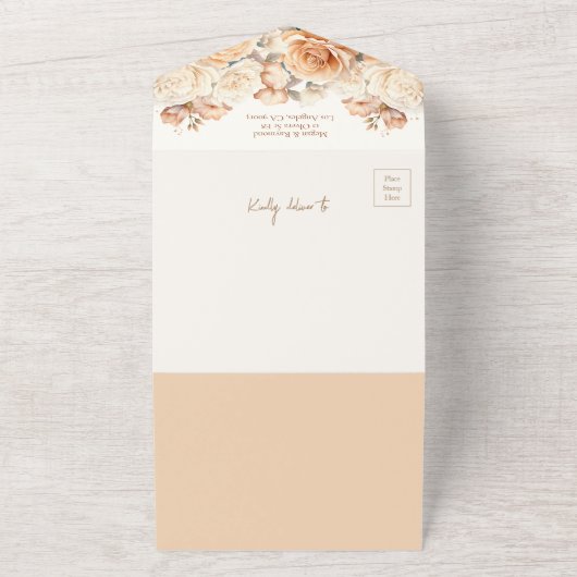 Rusty Rozen Vrijgezellenfeest Recept All In One Uitnodiging (Buitenkant)