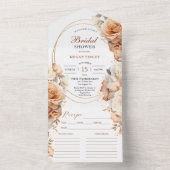 Rusty Rozen Vrijgezellenfeest Recept All In One Uitnodiging (Binnen)