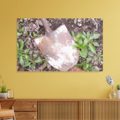 Rusty Shovel dans la toile Weeds Print (Insitu(Salon))