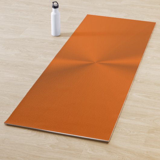 Rusty sinaasappel met glanzend effect yogamat (In situ)