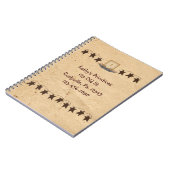 Rusty Stars en kaars Notitieboek (Linkerzijde)