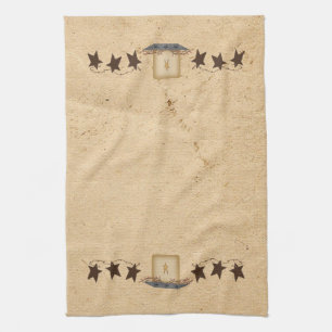 Rusty Stars en kandle Kitchen Towel Theedoek