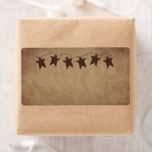 Rusty Stars productlabel Etiket (Insitu)