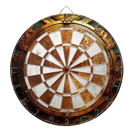 Rusty Steampunk Dartboard Dartbord (Voorkant)