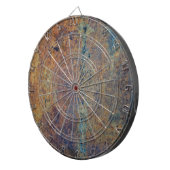 Rusty Steampunk Dartboard Dartbord (Voorkant Rechts)