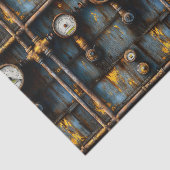 Rusty Steampunk Loodgieterspatroon BM8 Decoupage Tissuepapier (Detail)