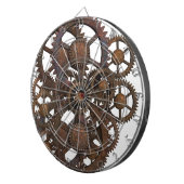 Rusty Steampunk Metal Gears Dartbord (Voorkant Rechts)