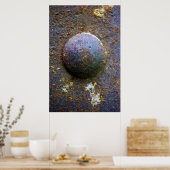 Rusty Steel Industrial Rivet Poster (Keuken)
